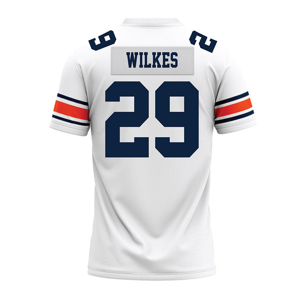 Auburn - NCAA Football : Jaquez Wilkes - White Premium Football Jersey-1