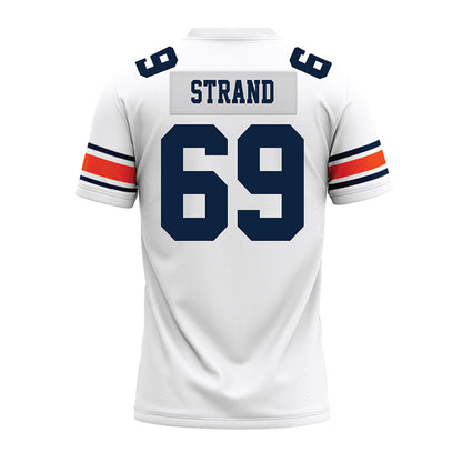 Auburn - NCAA Football : Jacob Strand - White Premium Football Jersey-1