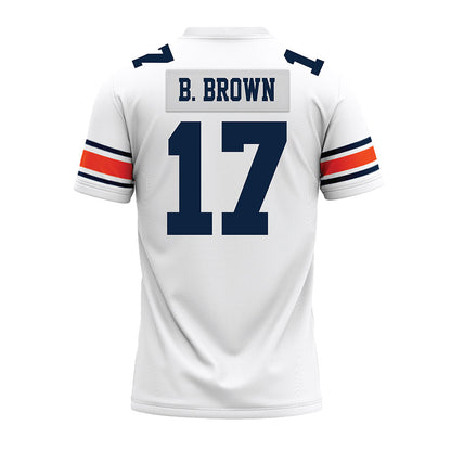 Auburn - NCAA Football : Byrum Brown - White Premium Football Jersey-1