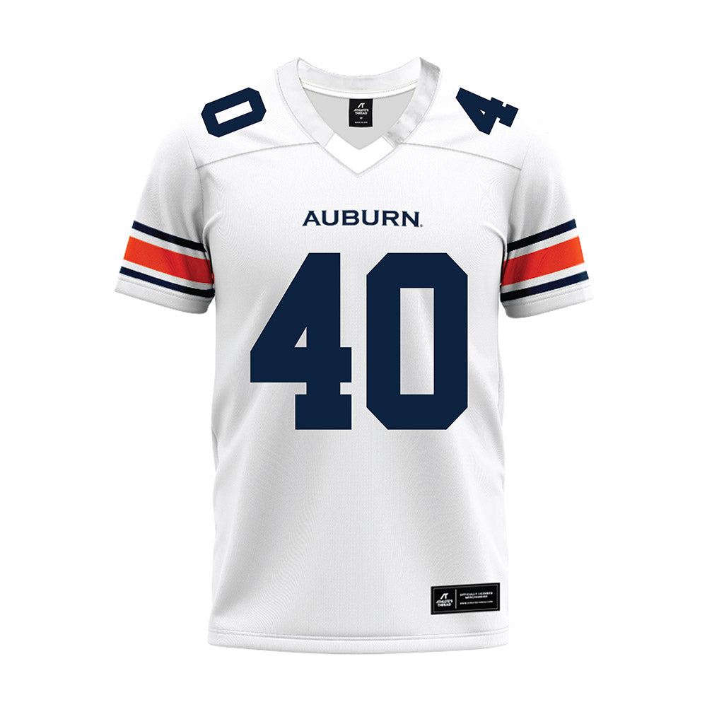 Auburn - NCAA Football : Hunter Ousley - White Premium Football Jersey-0