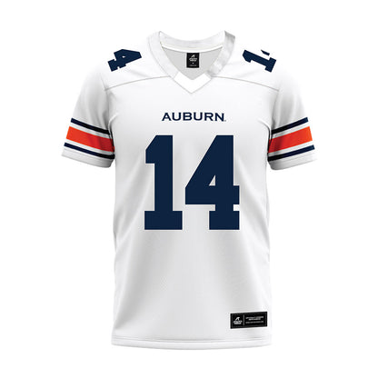 Auburn - NCAA Football : Hudson Kaak - White Premium Football Jersey-0