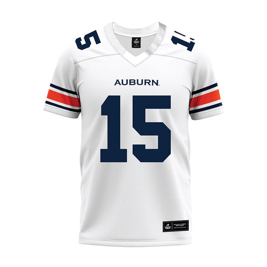 Auburn - NCAA Football : Brian Williams Jr. - White Premium Football Jersey-0
