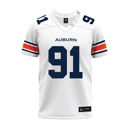 Auburn - NCAA Football : Tavian Branch - White Premium Football Jersey-0