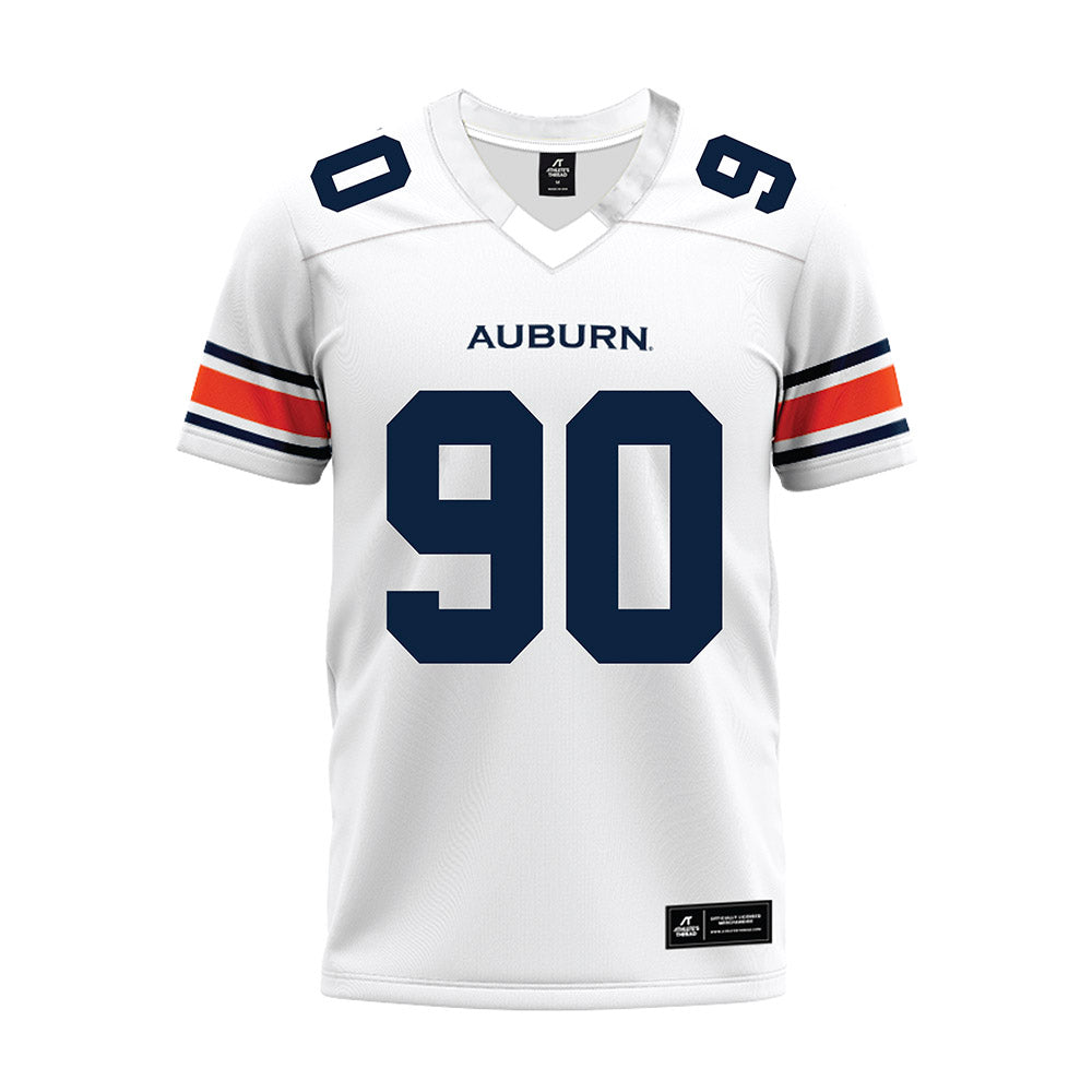 Auburn - NCAA Football : Nathan Johnson - White Premium Football Jersey-0