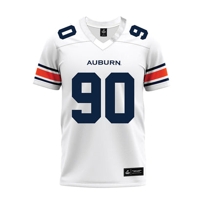 Auburn - NCAA Football : Nathan Johnson - White Premium Football Jersey-0