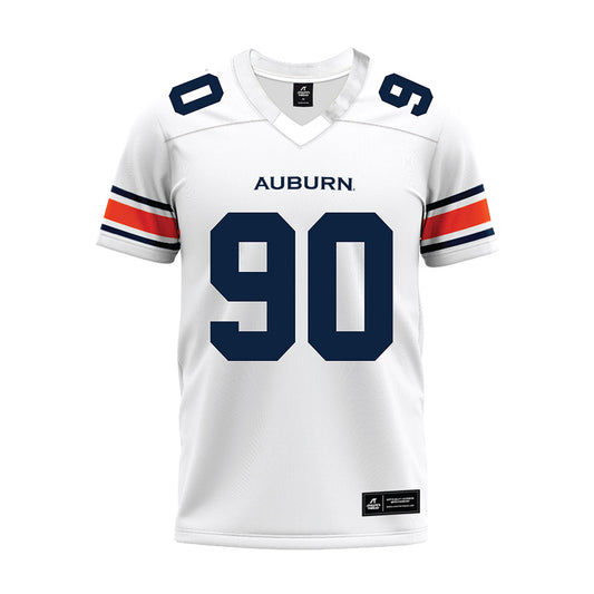 Auburn - NCAA Football : Nathan Johnson - White Premium Football Jersey-0