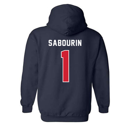 USI - NCAA Men's Tennis : Axel Sabourin - Classic Shersey Hooded Sweatshirt-1