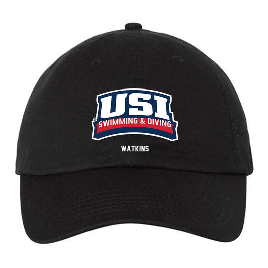 USI - NCAA Men's Swimming & Diving : Jarrett Watkins - Dad Hat-0