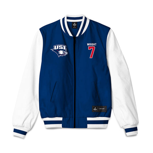 USI - NCAA Women's Volleyball : Carley Wright - Bomber Jacket-0