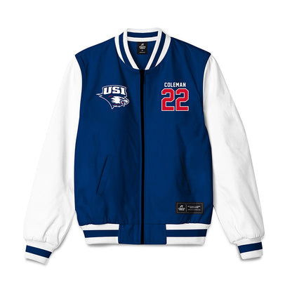 USI - NCAA Women's Volleyball : Leah Coleman - Bomber Jacket-0