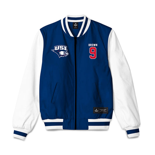 USI - NCAA Softball : Lilly Brown - Bomber Jacket-0