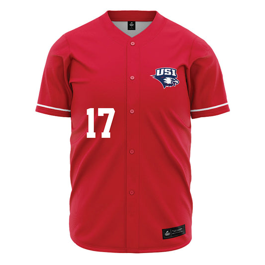 USI - NCAA Baseball : Jai Jensen - Orange Jersey-0