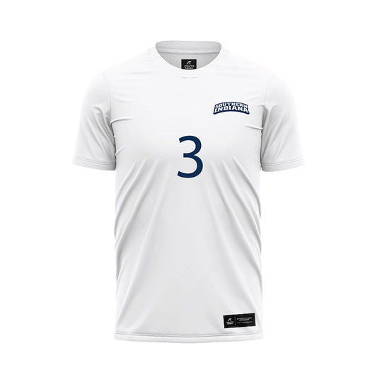 USI - NCAA Women's Soccer : Olivia Hass - White Soccer Jersey-0