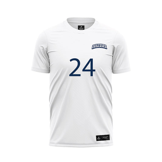 USI - NCAA Women's Soccer : Anna Depenbrock - White Soccer Jersey-0