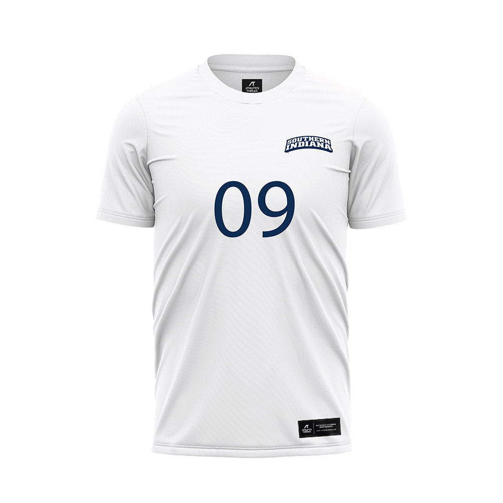 USI - NCAA Women's Soccer : Paulina Campos - White Soccer Jersey-0