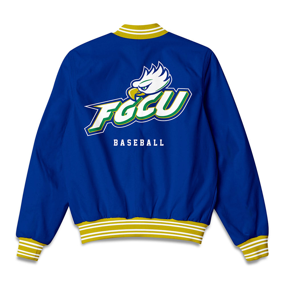 FGCU - NCAA Baseball : Nathan Gagnon - Bomber Jacket-1