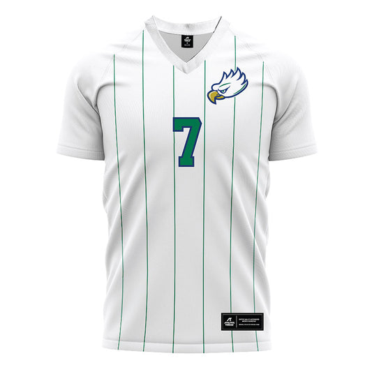 FGCU - NCAA Men's Soccer : Brooks Beeman - White Soccer Jersey-0