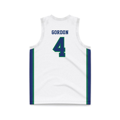FGCU - NCAA Women's Basketball : Karina Gordon - White Basketball Jersey-1