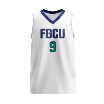 FGCU - NCAA Women's Volleyball : Katie Gielas - White Volleyball Jersey-0