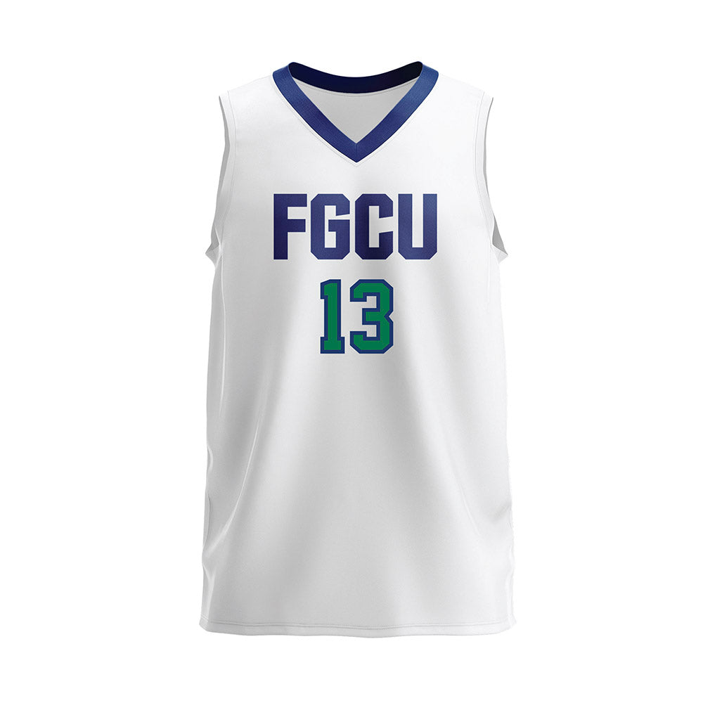 FGCU - NCAA Women's Volleyball : Camila Soto - White Volleyball Jersey-1
