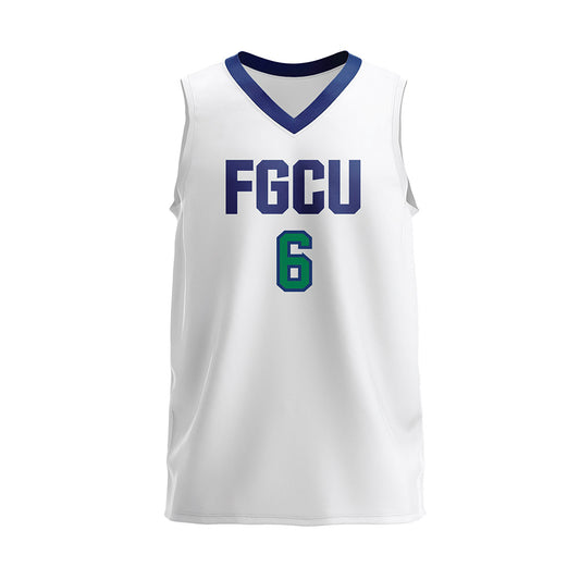 FGCU - NCAA Women's Volleyball : Eliska Vytiskova - White Volleyball Jersey-0