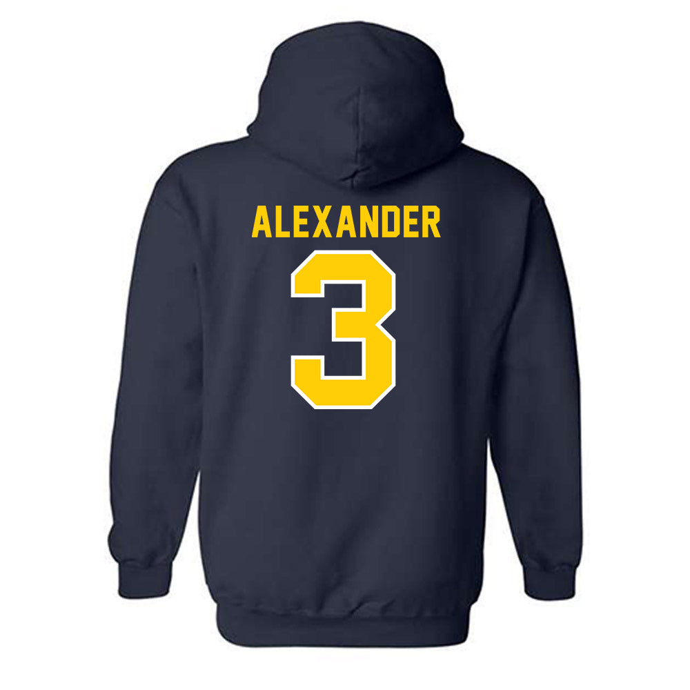 UCO - NCAA Baseball : Elijah Alexander - Classic Shersey Hooded Sweatshirt-1