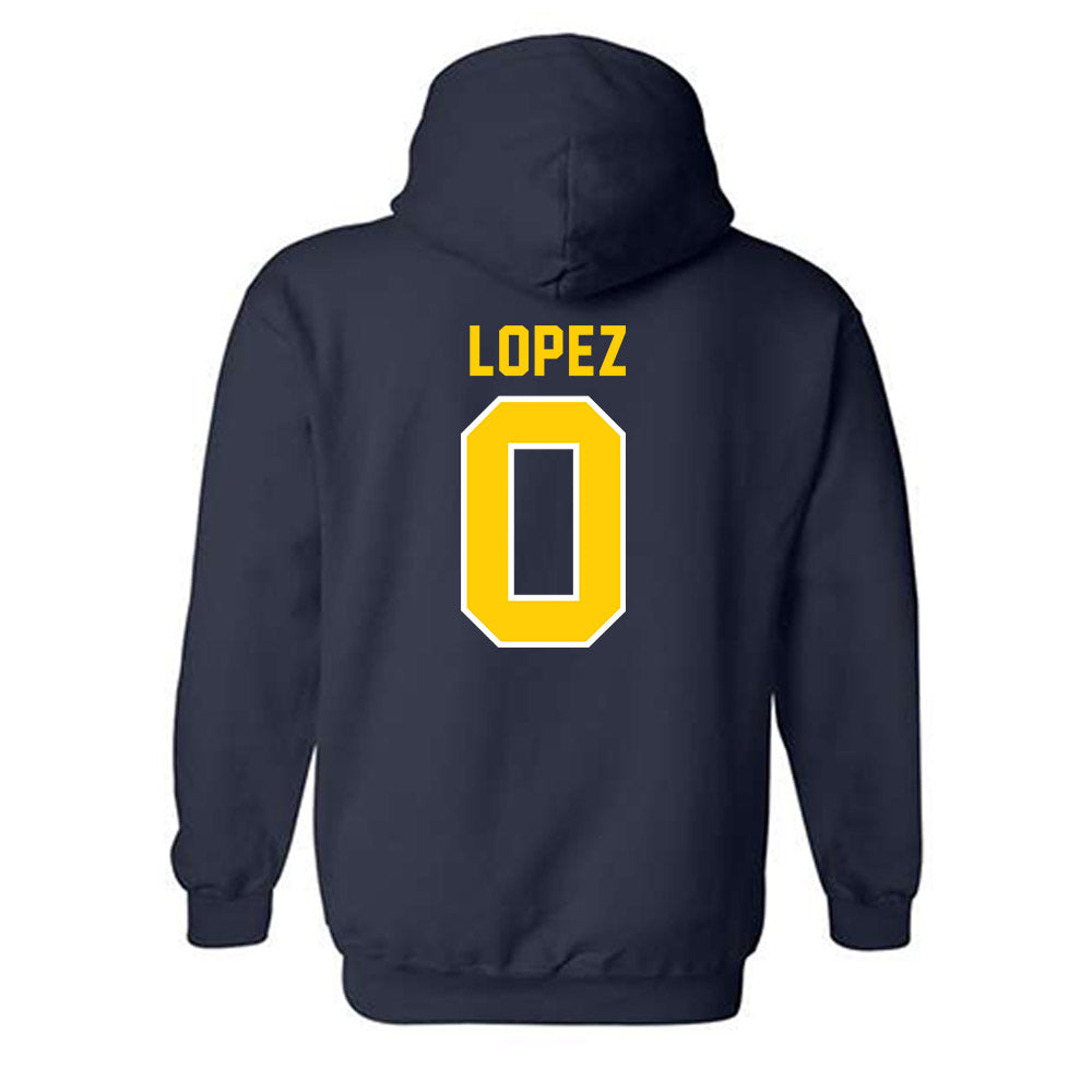 UCO - NCAA Baseball : Michael Lopez - Classic Shersey Hooded Sweatshirt-1