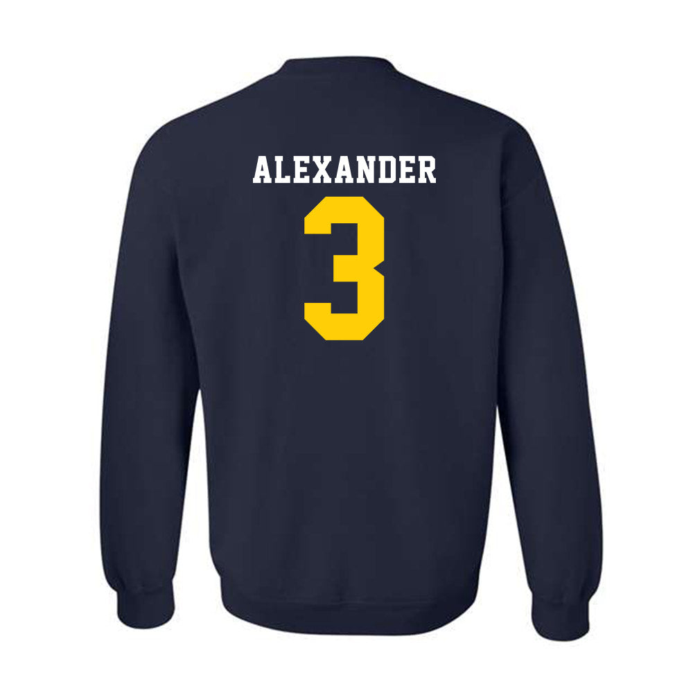 UCO - NCAA Baseball : Elijah Alexander - Classic Shersey Crewneck Sweatshirt-1