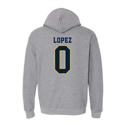 UCO - NCAA Baseball : Michael Lopez - Classic Shersey Hooded Sweatshirt-1