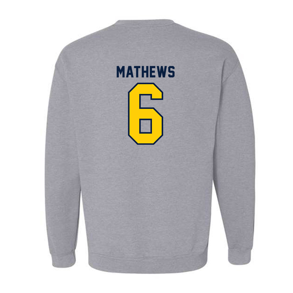UCO - NCAA Football : Dev Mathews - Classic Shersey Crewneck Sweatshirt-1