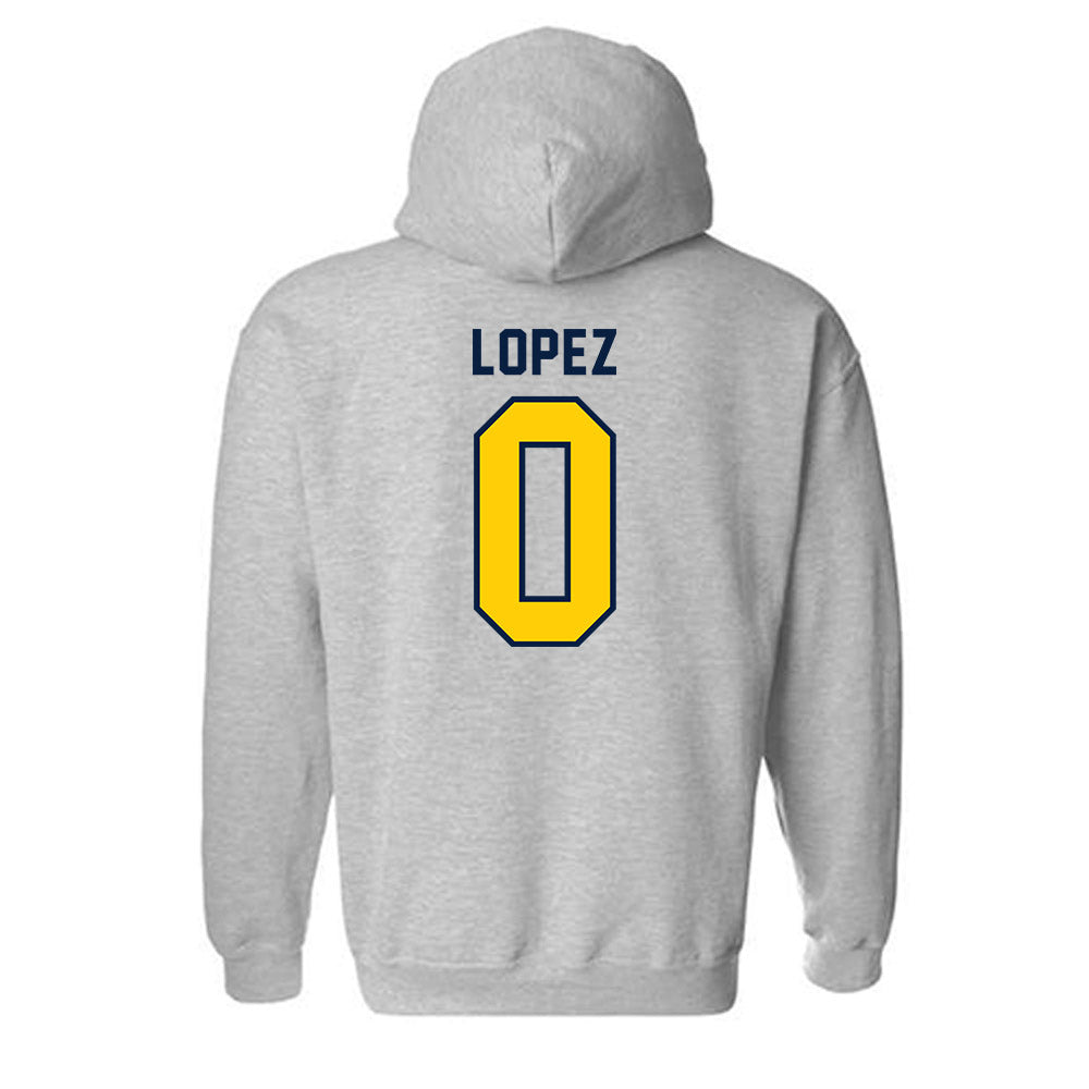 UCO - NCAA Baseball : Michael Lopez - Classic Shersey Hooded Sweatshirt-1