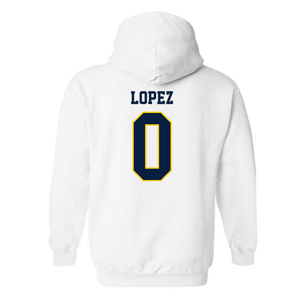 UCO - NCAA Baseball : Michael Lopez - Classic Shersey Hooded Sweatshirt-1