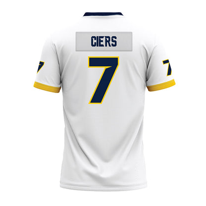 UCO - NCAA Football : Matthew Ciers - White Premium Football Jersey-1