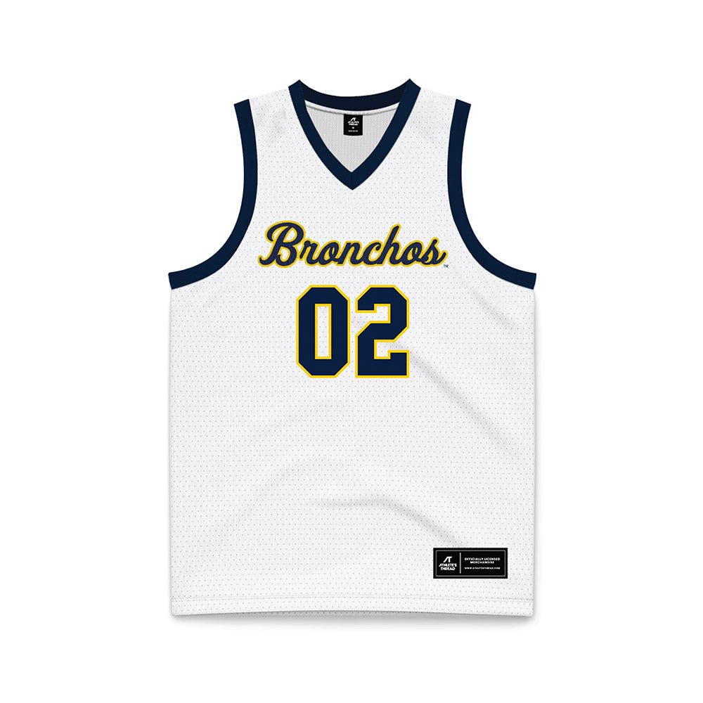 UCO - NCAA Women's Basketball : Jerney Bennett - White Basketball Jersey-0