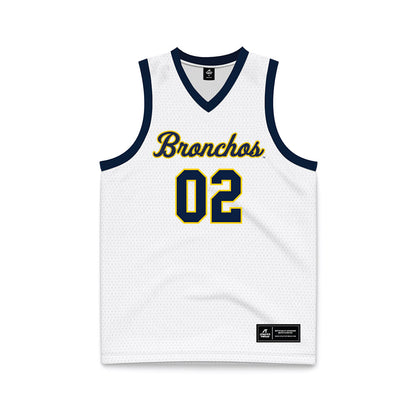 UCO - NCAA Women's Basketball : Jerney Bennett - White Basketball Jersey-0