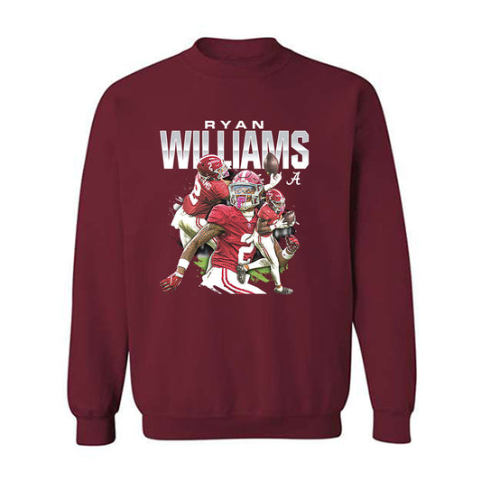 Alabama - NCAA Football : Ryan Williams - Player Collage Crewneck Sweatshirt