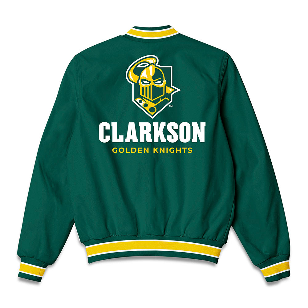 Clarkson - NCAA Women's Ice Hockey : Jaela Carter - Bomber Jacket-1