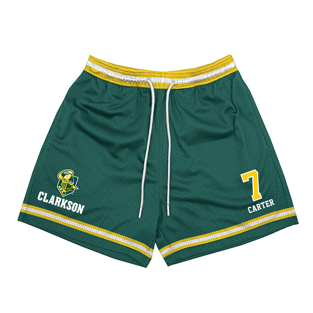 Clarkson - NCAA Women's Ice Hockey : Jaela Carter - Shorts-0