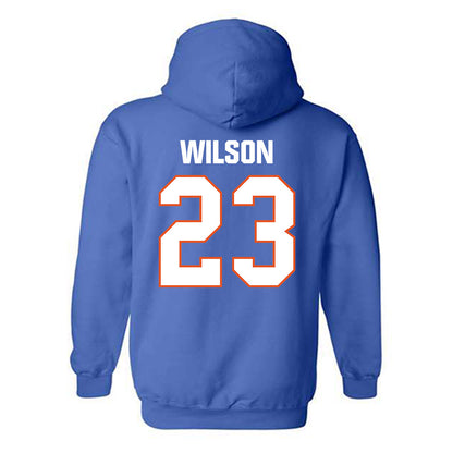 Virginia State - NCAA Football : Jeffrey Wilson - Classic Shersey Hooded Sweatshirt-1