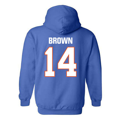 Virginia State - NCAA Men's Lacrosse : Bersham Brown - Classic Shersey Hooded Sweatshirt-1