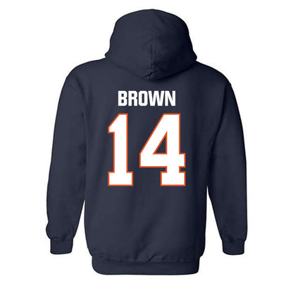Virginia State - NCAA Men's Lacrosse : Bersham Brown - Classic Shersey Hooded Sweatshirt-1