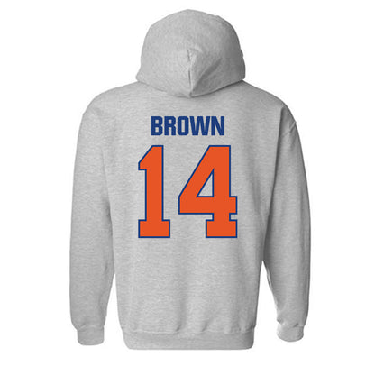Virginia State - NCAA Men's Lacrosse : Bersham Brown - Classic Shersey Hooded Sweatshirt-1