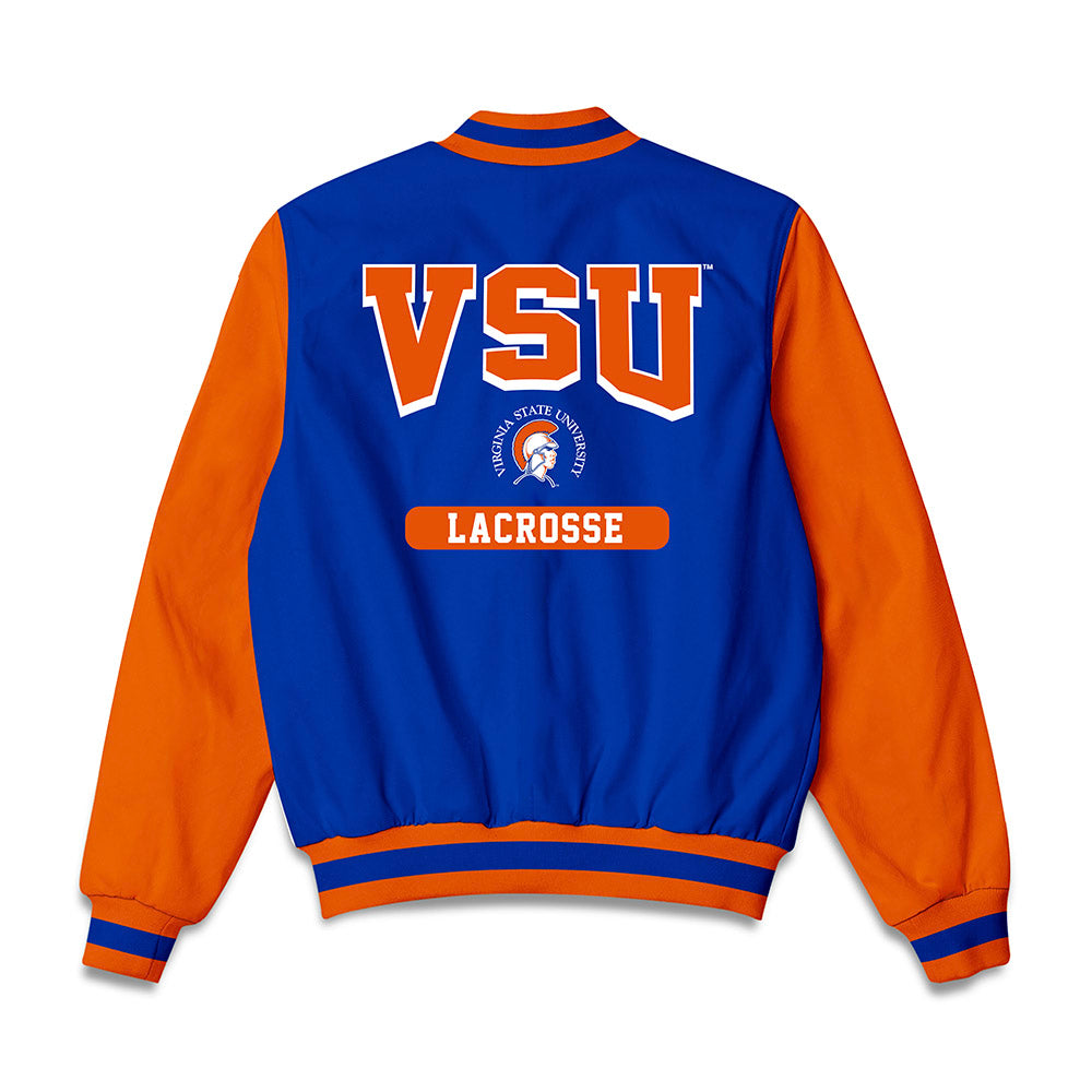 Virginia State - NCAA Men's Lacrosse : Elijah Bryant - Bomber Jacket-1