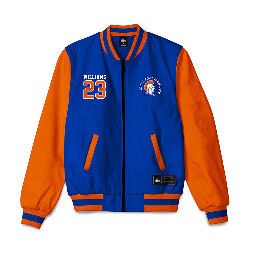Virginia State - NCAA Women's Soccer : Geena Williams - Bomber Jacket-0