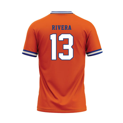 Virginia State - NCAA Baseball : Hector Rivera - Orange Baseball Jersey-1