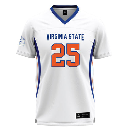 Virginia State - NCAA Women's Lacrosse : Ilyana Jones - White Lacrosse Jersey -0