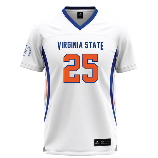 Virginia State - NCAA Women's Lacrosse : Ilyana Jones - White Lacrosse Jersey -0