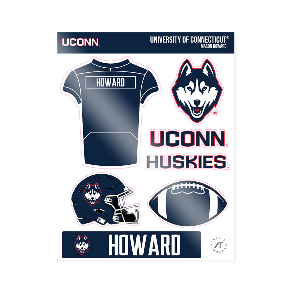 UConn - NCAA Football : Mason Howard - Sticker Sheet-0