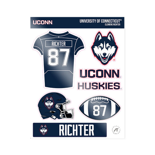 UConn - NCAA Football : Clemens Richter - Sticker Sheet-0