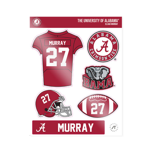 Alabama - NCAA Football : Elijah Murray - Sticker Sheet-0